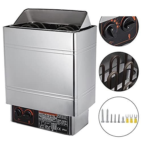 2/3/6/9KW Electric Sauna Heater Stove with Internal Controller Dry Steam Bath for Sauna Home Hotel Spa Shower (Color : 6KW Internal) (6KW Internal)